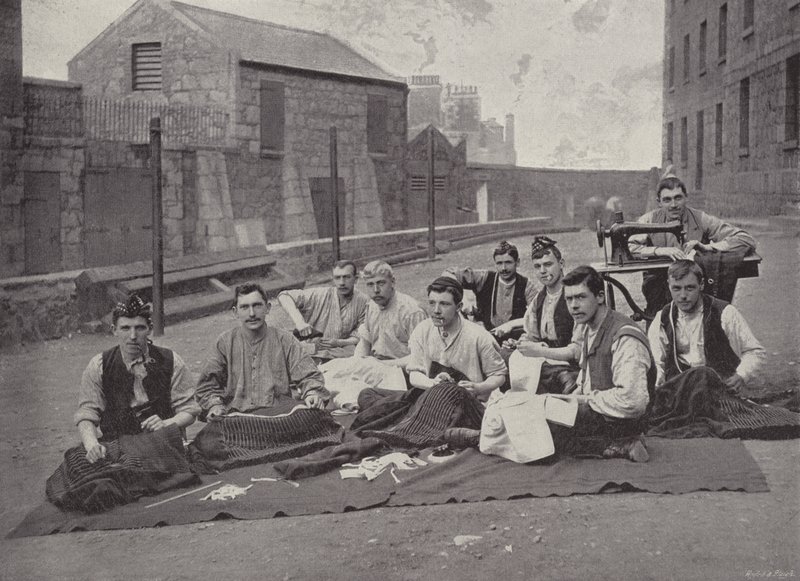 Gordon Highlanders Making Kilts by English Photographer