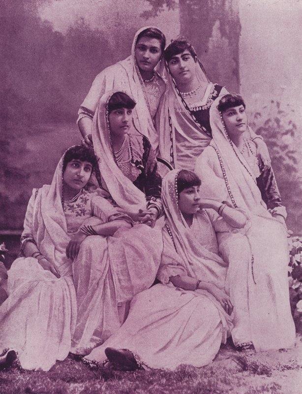 Group of Parsee Ladies by English Photographer