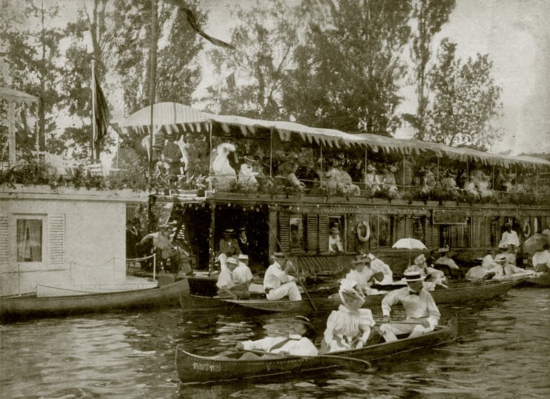 House-Boats at Henley by English Photographer