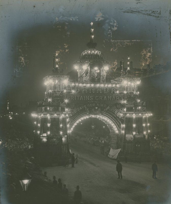 Illumination of the Arch of Canada by English Photographer
