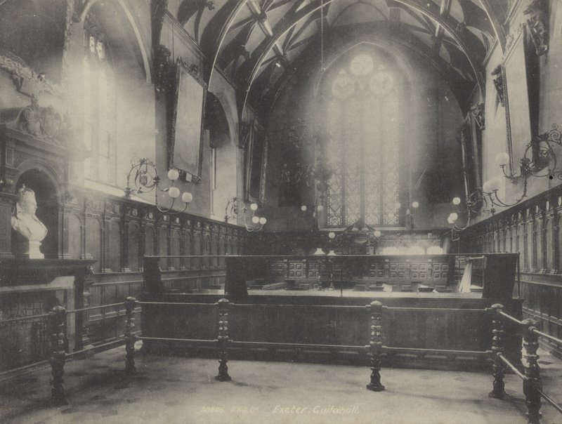 Interior, Exeter Guildhall, Devon by English Photographer