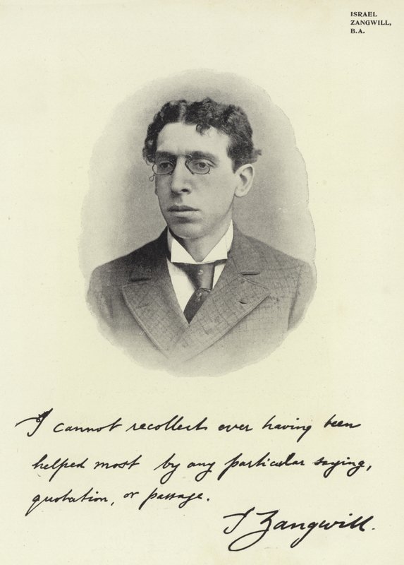 Israel Zangwill, BA by English Photographer