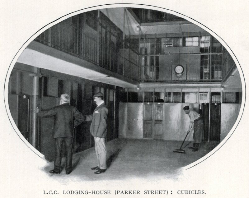 L.C.C. Lodging-House (Parker Street): Cubicles by English Photographer