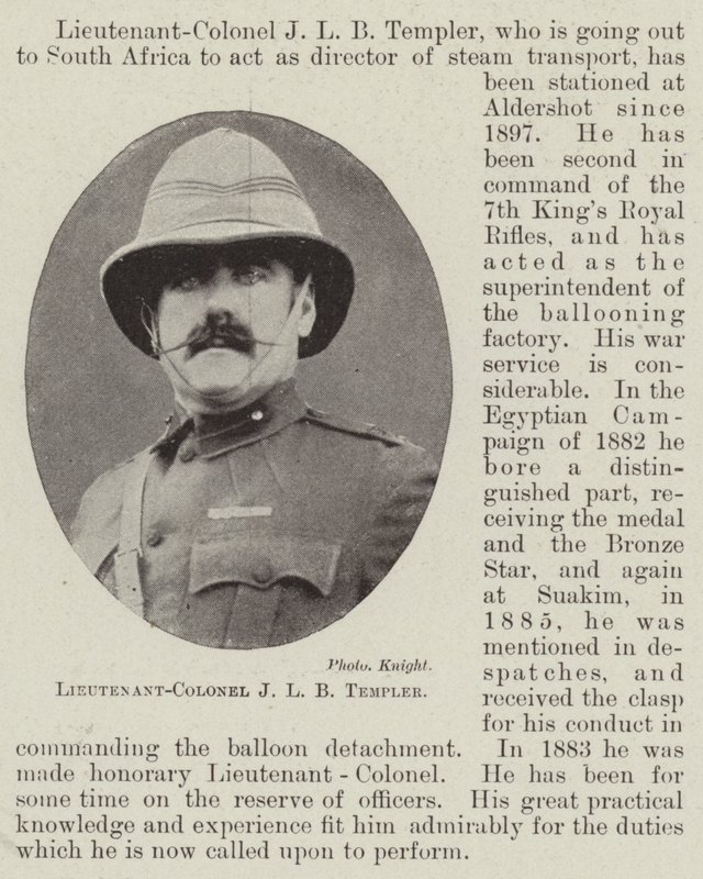 Lieutenant-Colonel J L B Templer by English Photographer