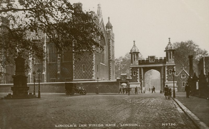 Lincolns Inn Fields Gate, London by English Photographer