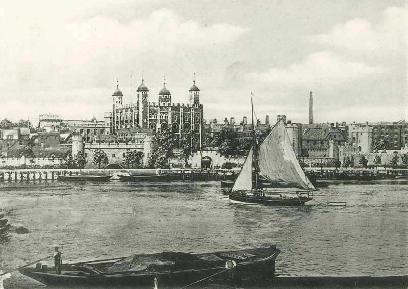 London Tower from the Thames by English Photographer
