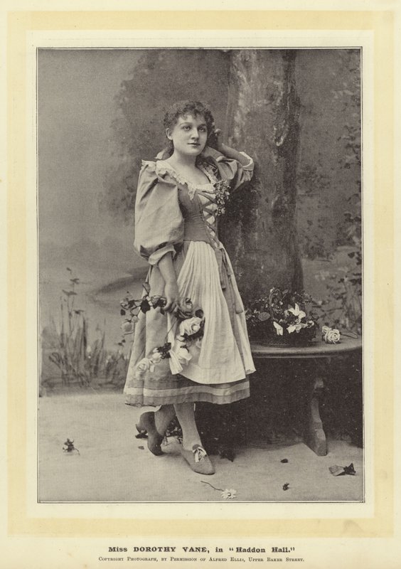 Miss Dorothy Vane in Haddon Hall by English Photographer
