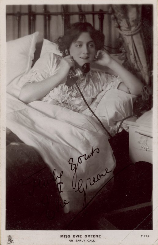 Miss Evie Greene: An early call by English Photographer