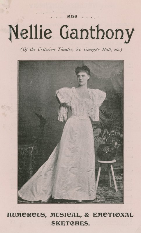 Miss Nellie Ganthony of the Criterion Theatre by English Photographer