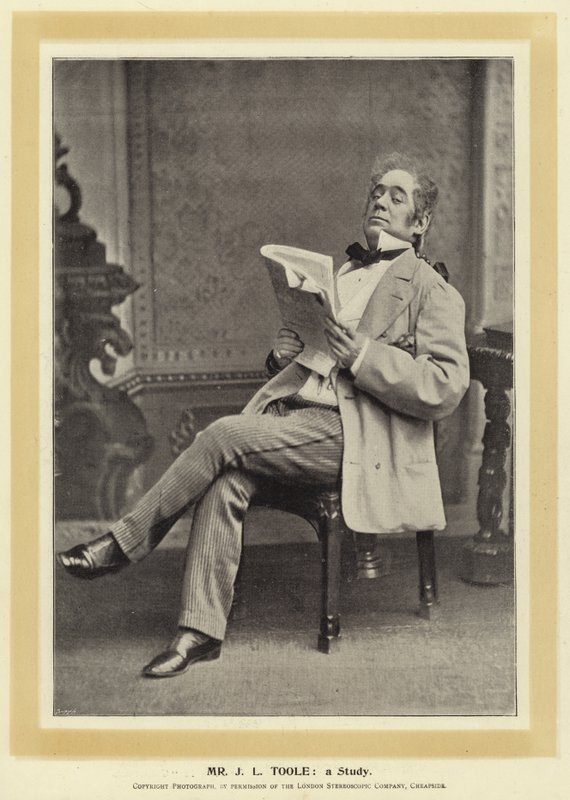 Mr J L Toole: a Study by English Photographer