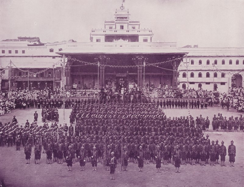 Mysore Troops by English Photographer
