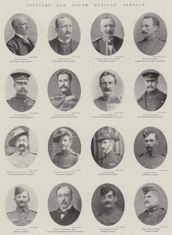 Officers for South African Service by English Photographer