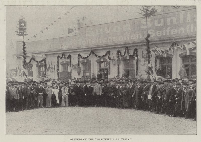 Opening of the Savonnerie Helvetia by English Photographer