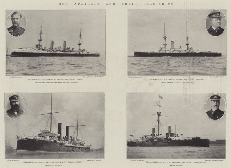 Our Admirals and their Flag-Ships by English Photographer