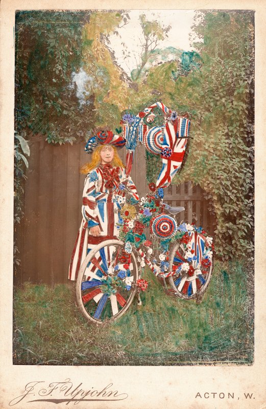 Patriotic Bicyclist by English Photographer