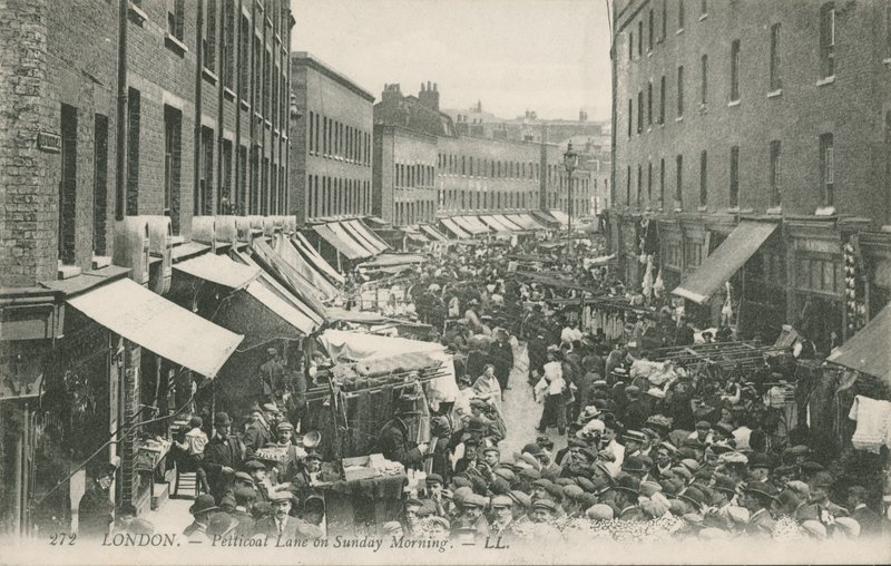 Petticoat Lane on Sunday Morning by English Photographer