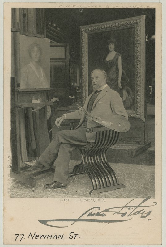 Portrait of Luke Fildes by English Photographer