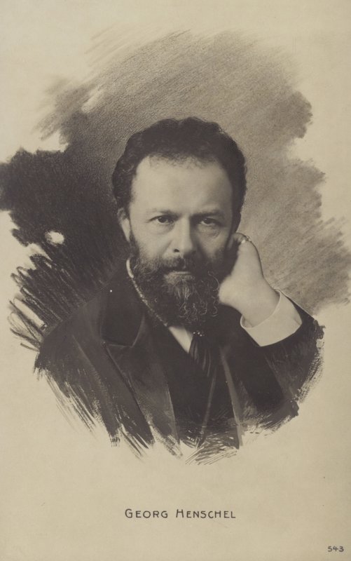 Portrait of Sir George Henschel by English Photographer