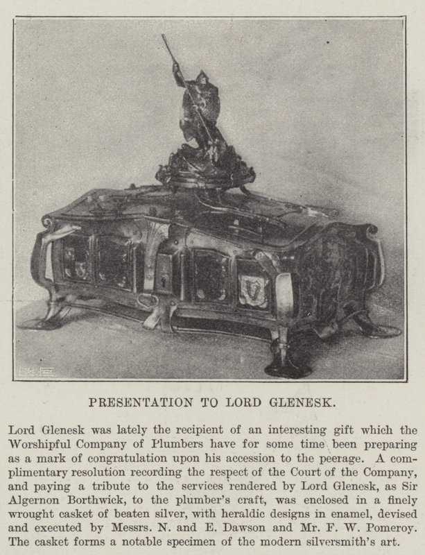 Presentation to Lord Glenesk by English Photographer