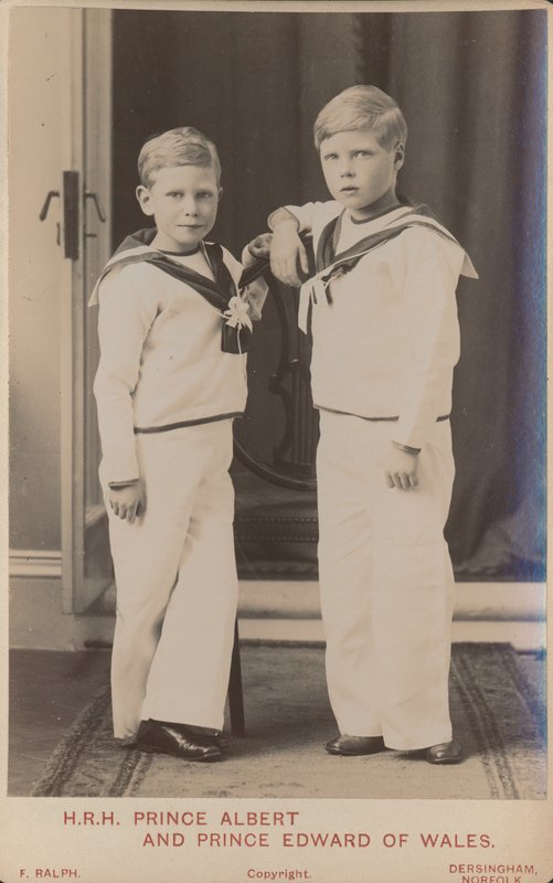 Prince Albert and Prince Edward of Wales by English Photographer