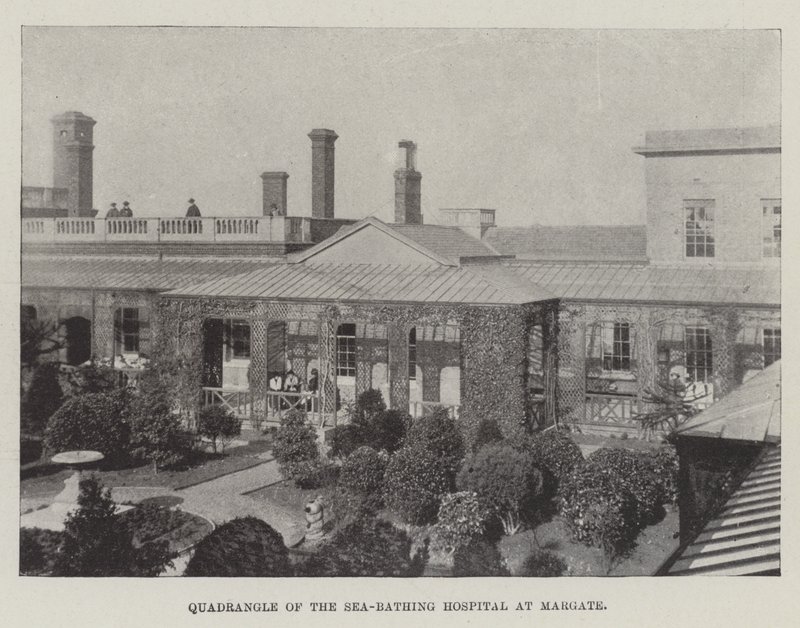 Quadrangle of the Sea-Bathing Hospital at Margate by English Photographer