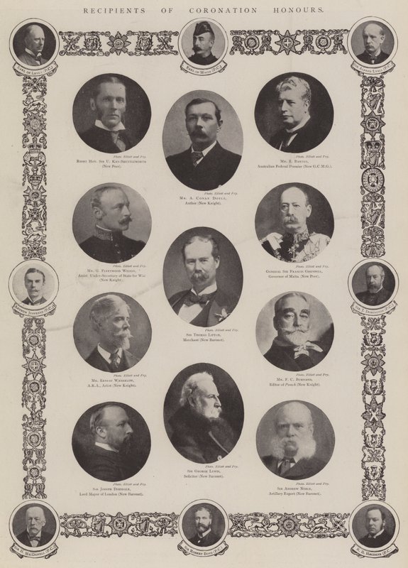 Recipients of Coronation Honours by English Photographer
