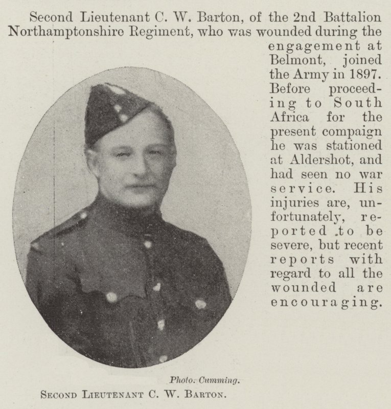 Second Lieutenant C W Barton by English Photographer