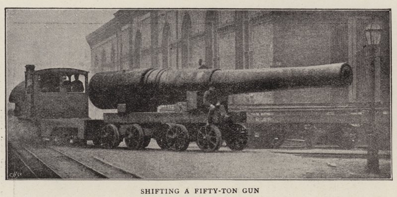Shifting a Fifty-Ton Gun by English Photographer