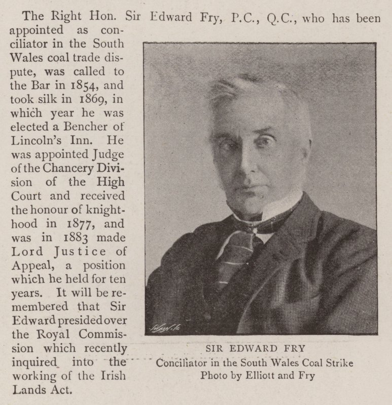 Sir Edward Fry by English Photographer
