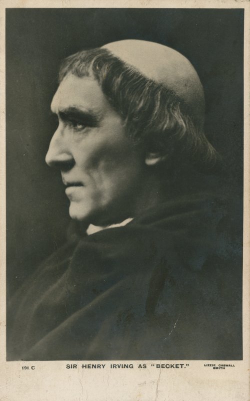 Sir Henry Irving as Becket by English Photographer