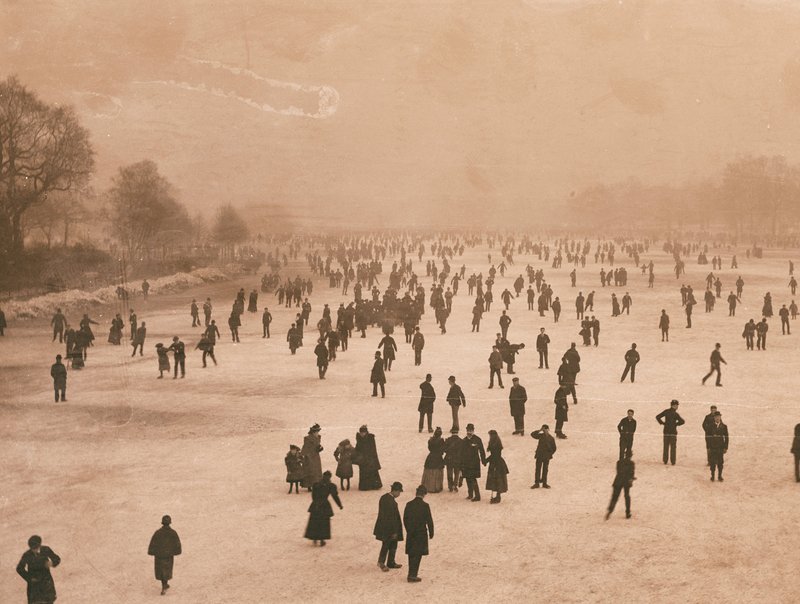 Skating on the Serpentine by English Photographer