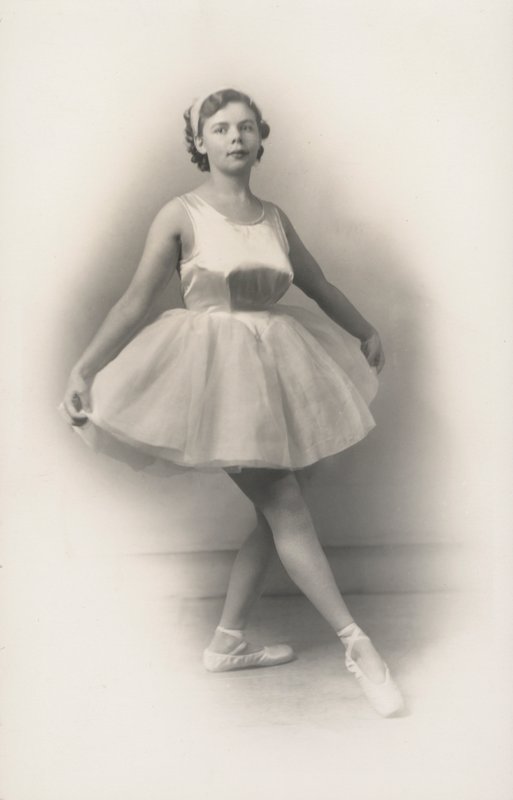 Slightly Plump Girl Doing Ballet by English Photographer