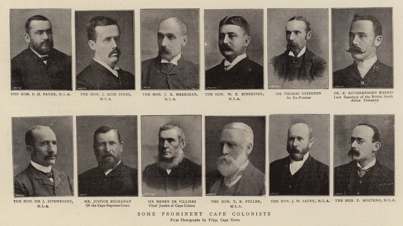 Some Prominent Cape Colonists by English Photographer