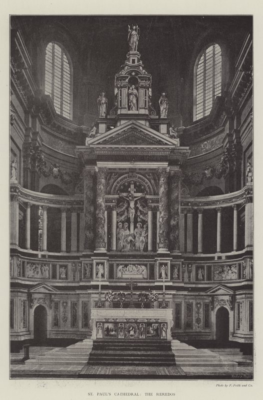 St Pauls Cathedral, the Reredos by English Photographer