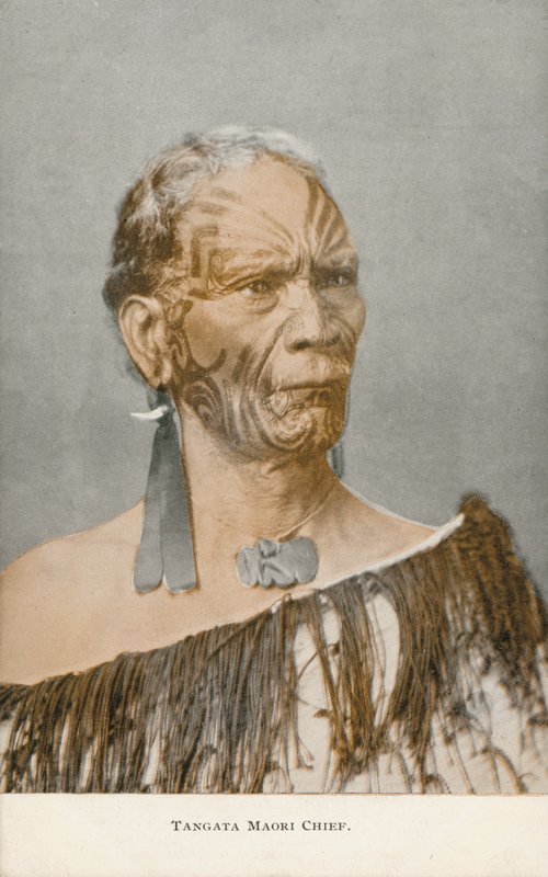 Tangata Maori Chief by English Photographer