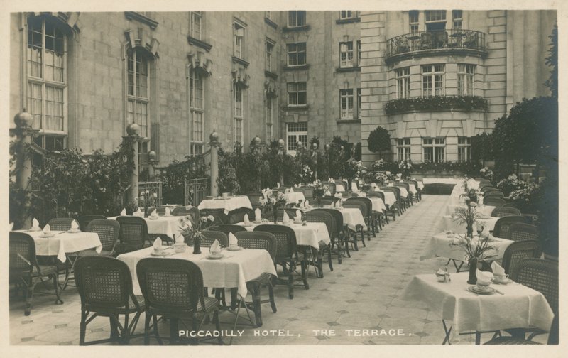 Terrace of the Piccadilly Hotel, London by English Photographer