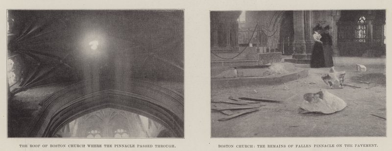 The Accident to the Boston Stump by English Photographer
