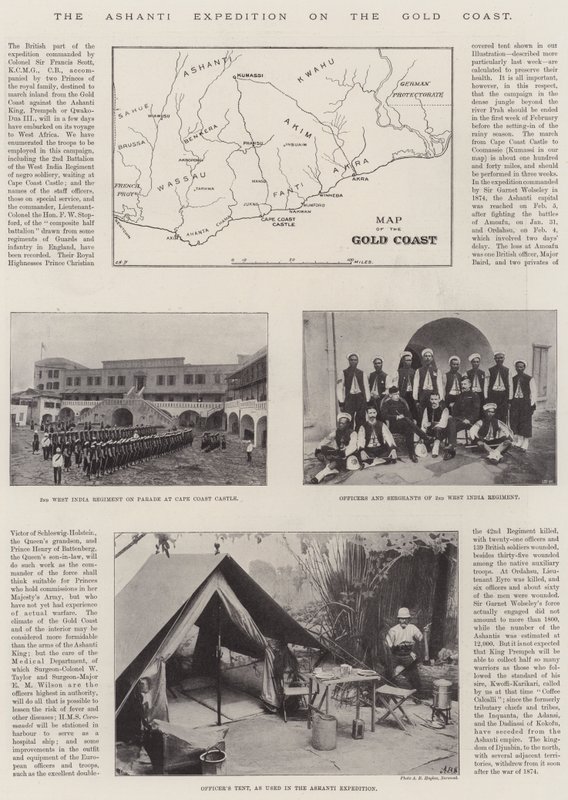 The Ashanti Expedition on the Gold Coast by English Photographer