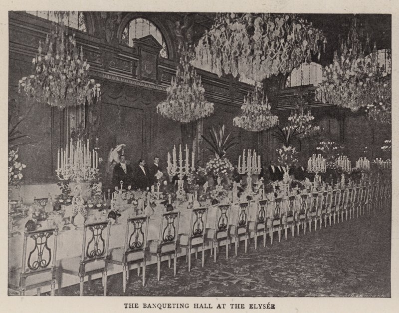 The Banqueting Hall at the Elysee by English Photographer