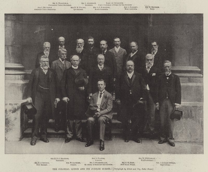 The Colonial Office and Its Jubilee Guests by English Photographer