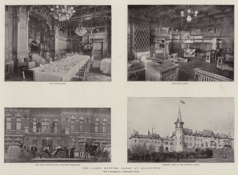 The Czars Hunting Lodge at Bialovitch by English Photographer
