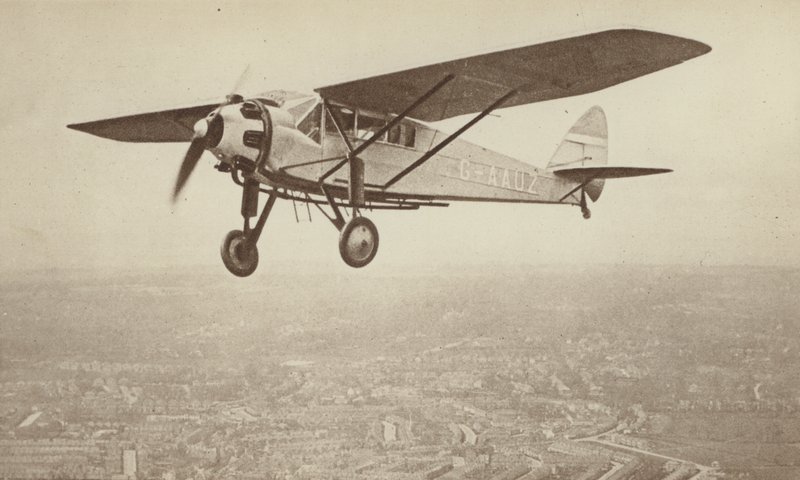The De Havilland "Hawk-Moth" by English Photographer
