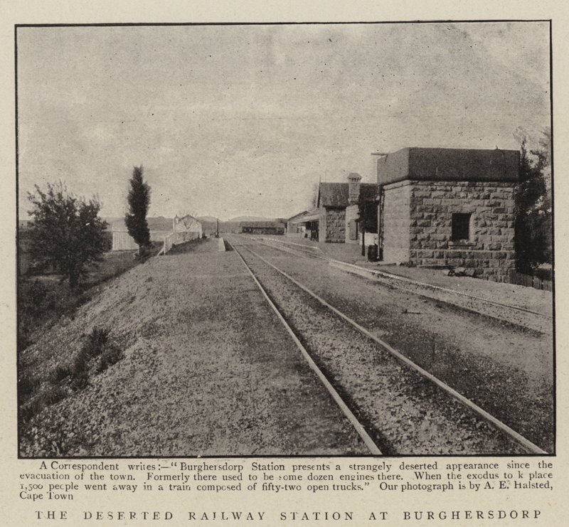 The Deserted Railway Station at Burghersdorp by English Photographer