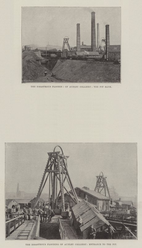 The Disastrous Flooding of Audley Colliery by English Photographer