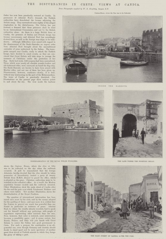 The Disturbances in Crete, Views at Candia by English Photographer