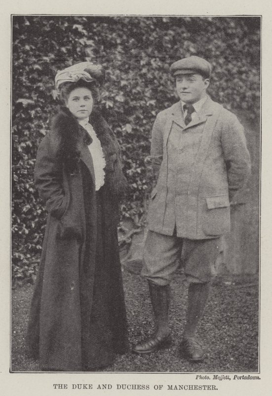 The Duke and Duchess of Manchester by English Photographer