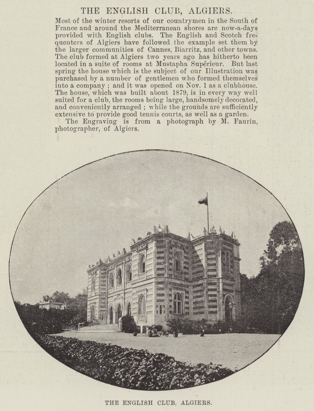 The English Club, Algiers by English Photographer