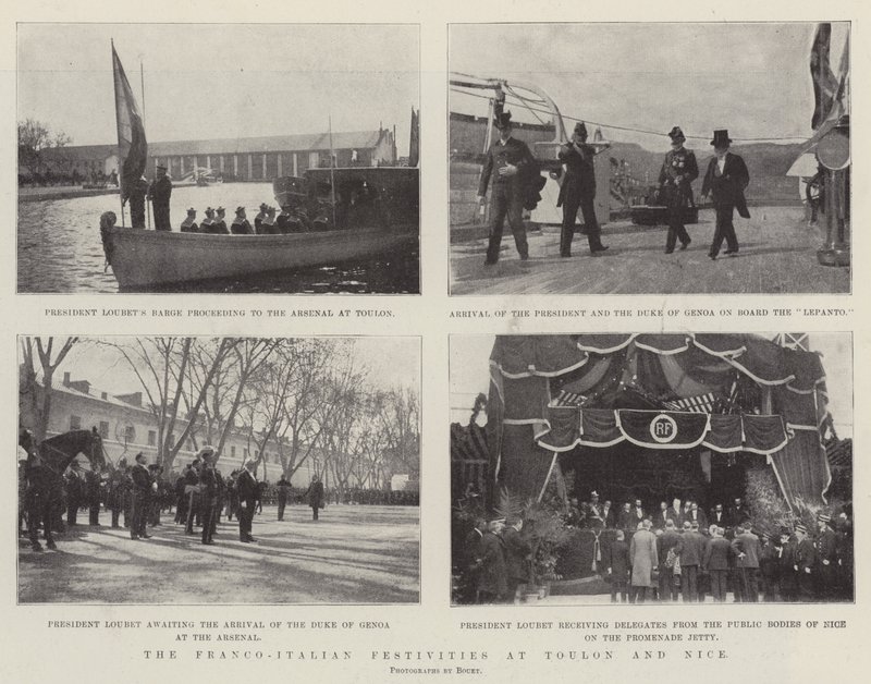The Franco-Italian Festivities at Toulon and Nice by English Photographer