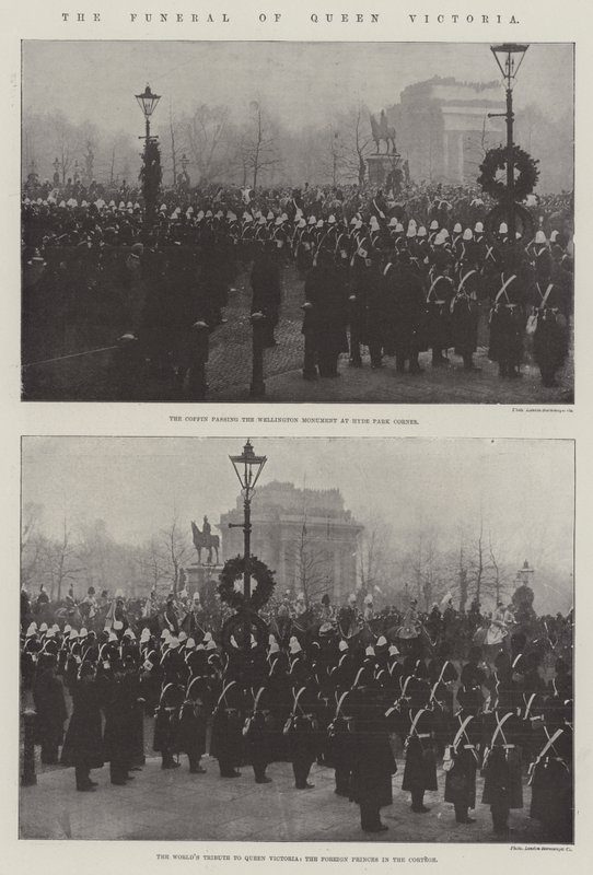 The Funeral of Queen Victoria by English Photographer