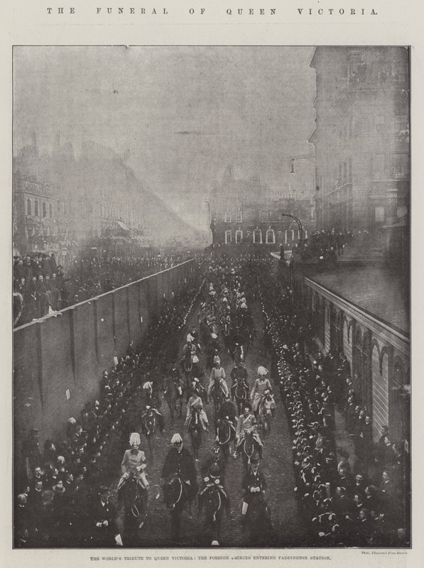 The Funeral of Queen Victoria by English Photographer